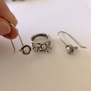 Matching earring/ring set